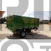 single axle agricultural rear tipping trailer